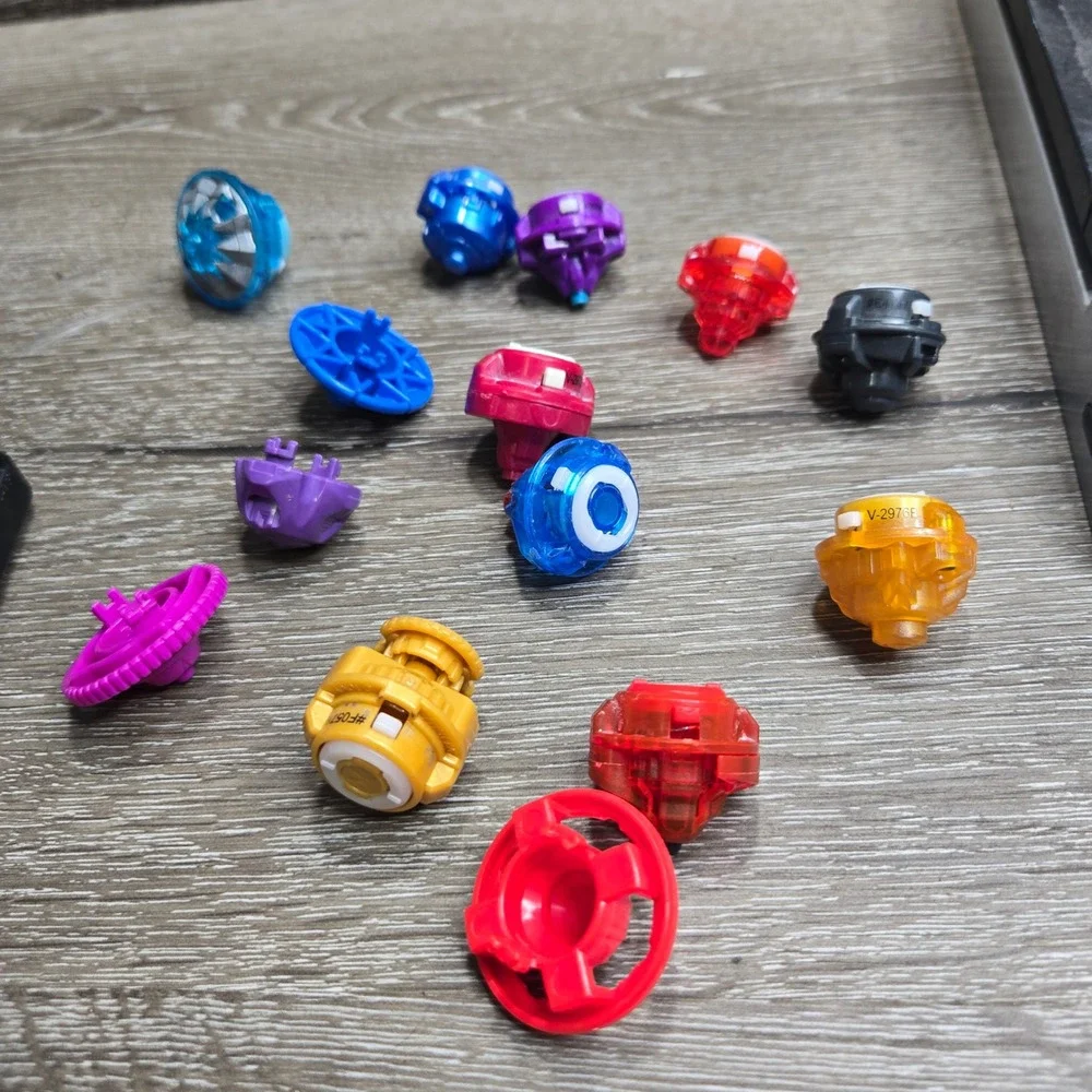 Hasbro Beyblade Burst Performance Tips Drivers Lot 12pc Multi Color Mixed Tested